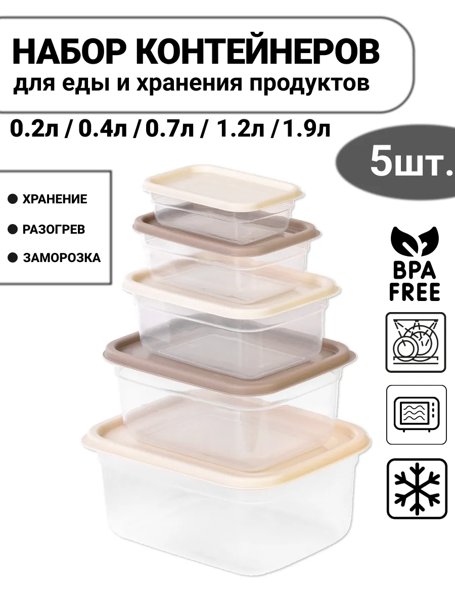 Набор контейнеров для еды Матрешка