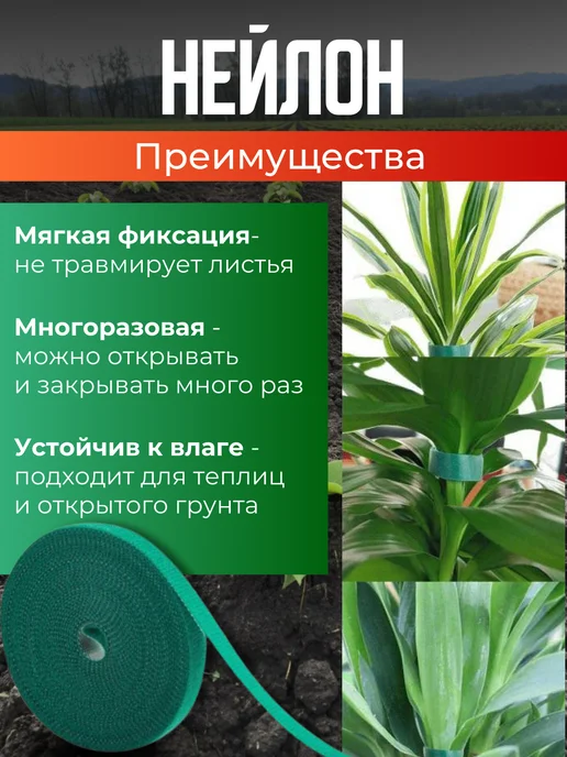 Garden by GPA Лента липучка для подвязки растений, зеленый, фото 5