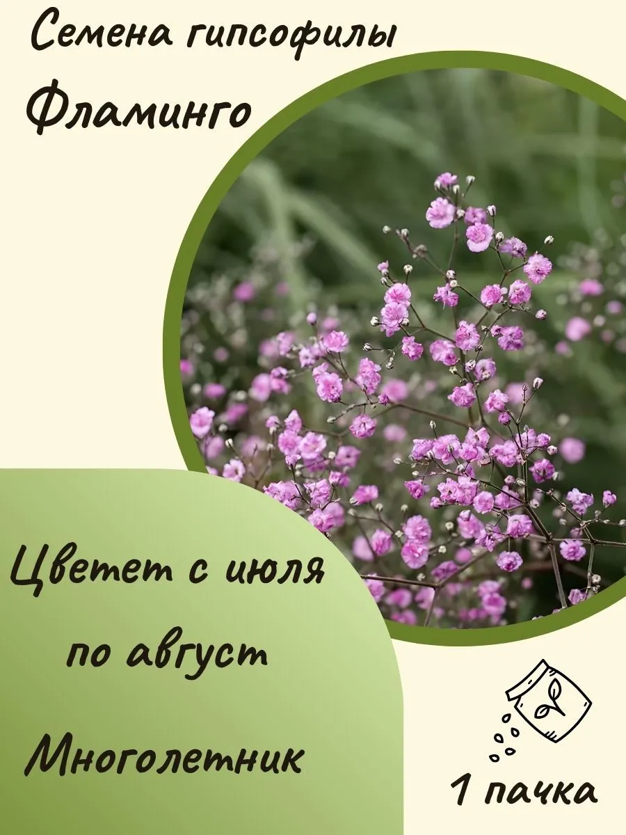 Гипсофила Фламинго, 10 шт. семян