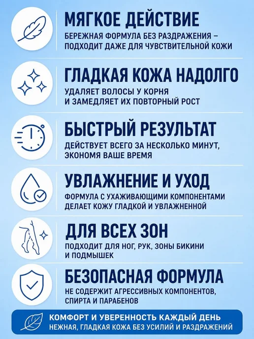 Крем для депиляции мужской пенка для удаления волос, вариант, фото 3