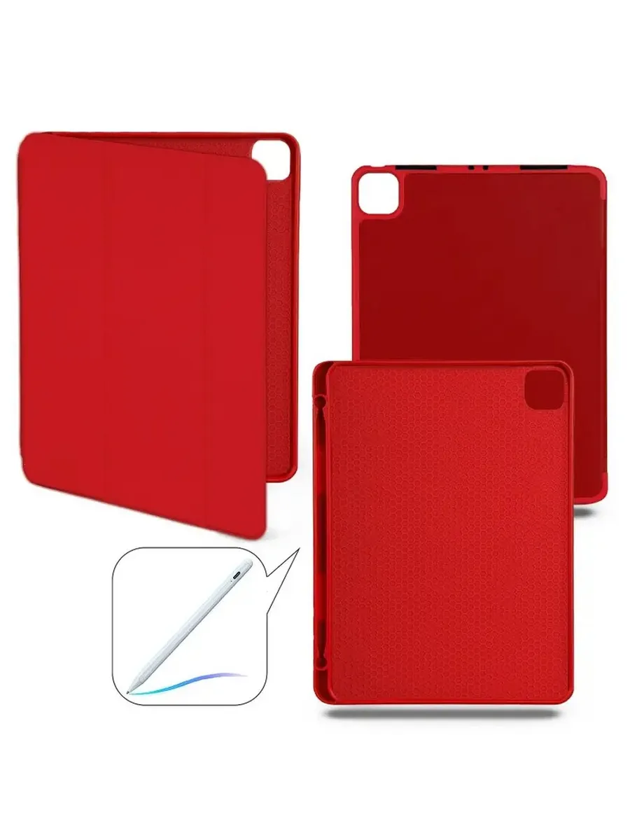 Стильный черный чехол-книжка для iPad Air 13 (2024)