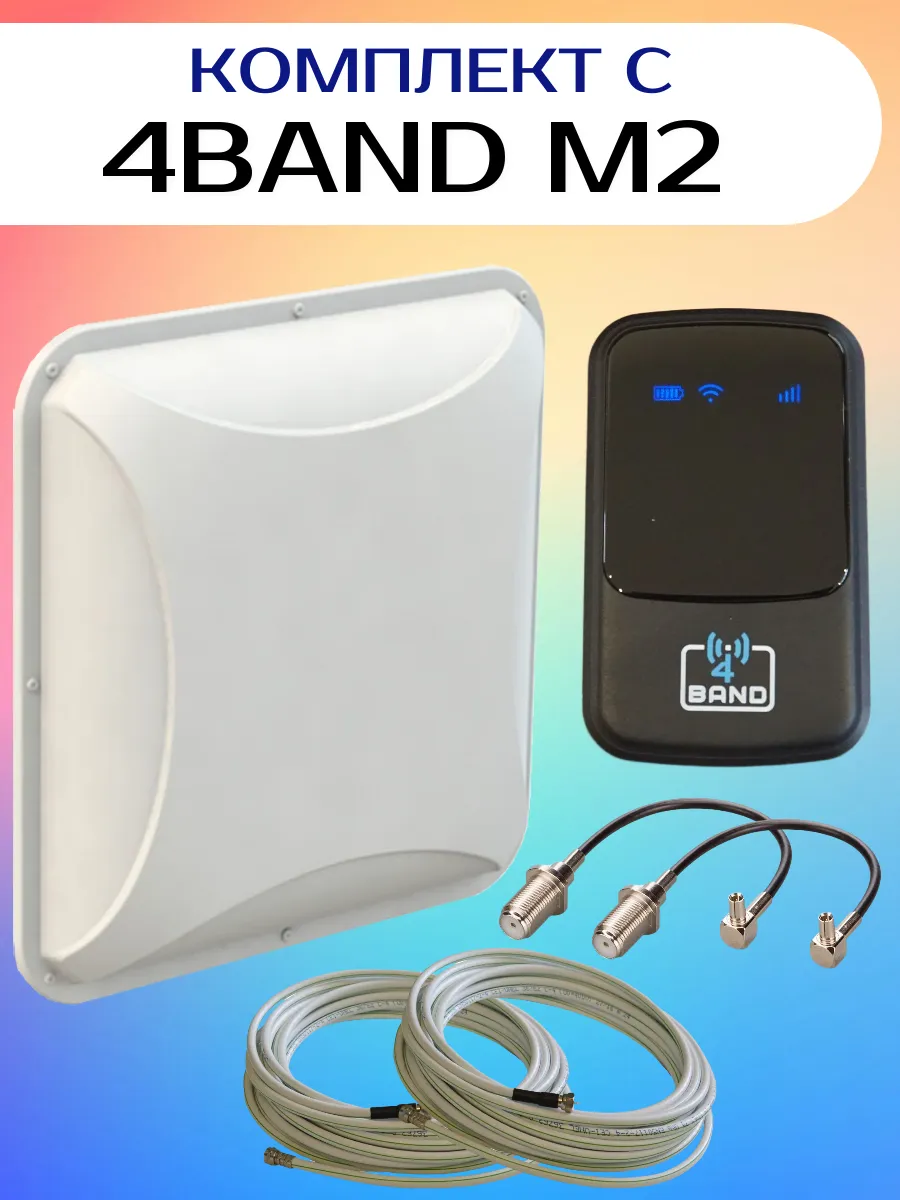 4G Wi-Fi роутер с аккумулятором + Petra MIMO + кабели.