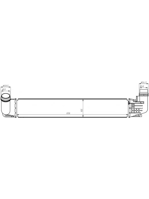 LUZAR Интеркулер Renault Duster 1.5 DCi MT, вариант, фото 3