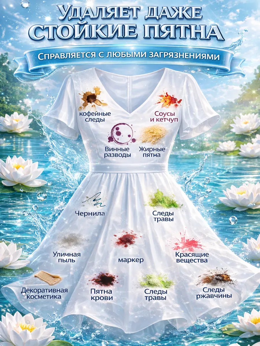 Гель для стирки GLANZ 5л лотос фото 4