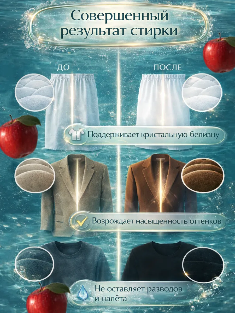 Гель для стиркиMARY 5л яблоко фото 6