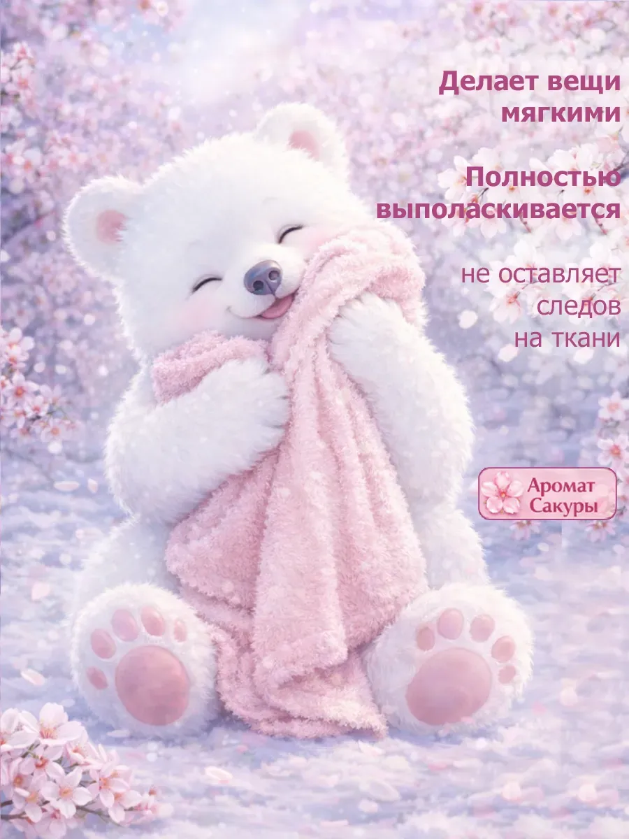 Гель для стирки BEAR 5л сакура фото 4