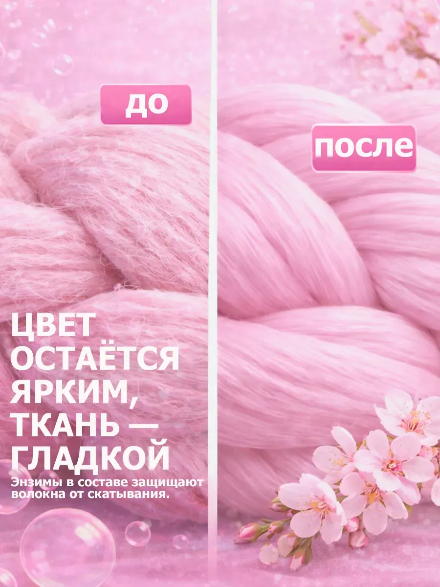 Гель для стирки 5л LavLena сакура фото 3