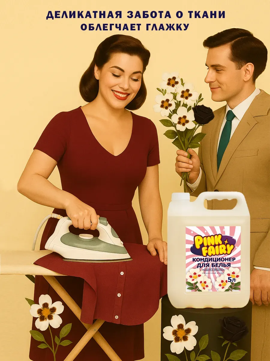 Кондиционер для белья Pink Fairy 5л фото 5