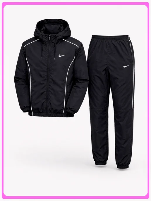 Nike Уни костюм всесезонный спортивный двойка найк, черный