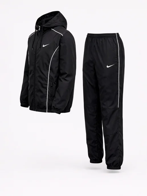 Nike Уни костюм всесезонный спортивный двойка найк, черный, фото 2
