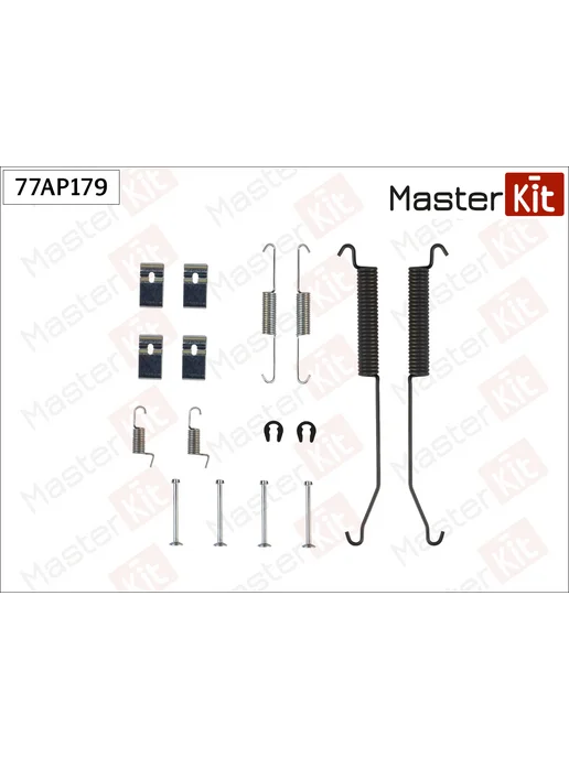 MasterKit Комплект установочный барабанных колодок Nissan Navara, вариант