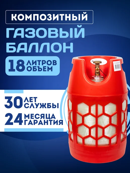 RSV COMPOSITE Композитный газовый баллон (не заправленный) 18 литров, 18 л