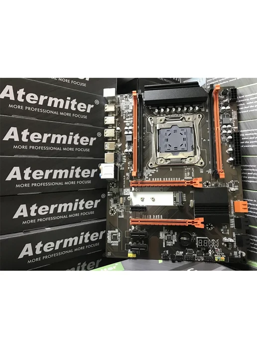Atermiter Материнская плата с процессором X99-Turbo E5 2680V4 32Gb, X99 Разъем LGA2011-3 DDR4, фото 2