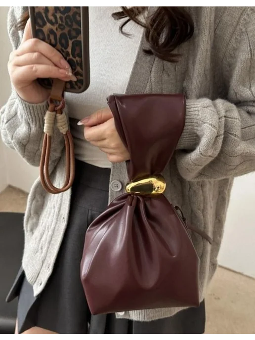 Белая клатч из искусственной кожи PU для женщин девушек, одн…, белый, фото 7