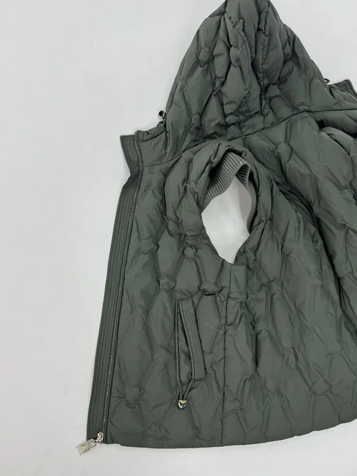 BLOOM Fashion Жилет утепленный стеганый большие размеры, зеленый, фото 5