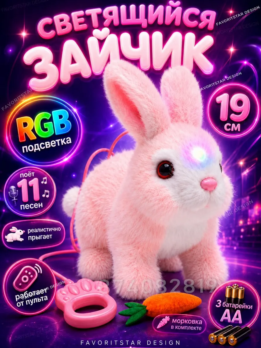 Интерактивная игрушка умный заяц повторюшка для ребенка